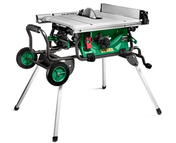 HIKOKI C10RJ (Karton) 1500W Tischkreissäge mit fahrbarem Untergestell