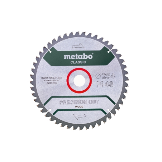 Metabo Kreissägeblatt HW/CT 254x30, 48 WZ 5° negativ Metabo Kreissägeblatt HW/CT 254x30, 48 WZ 5° negativ