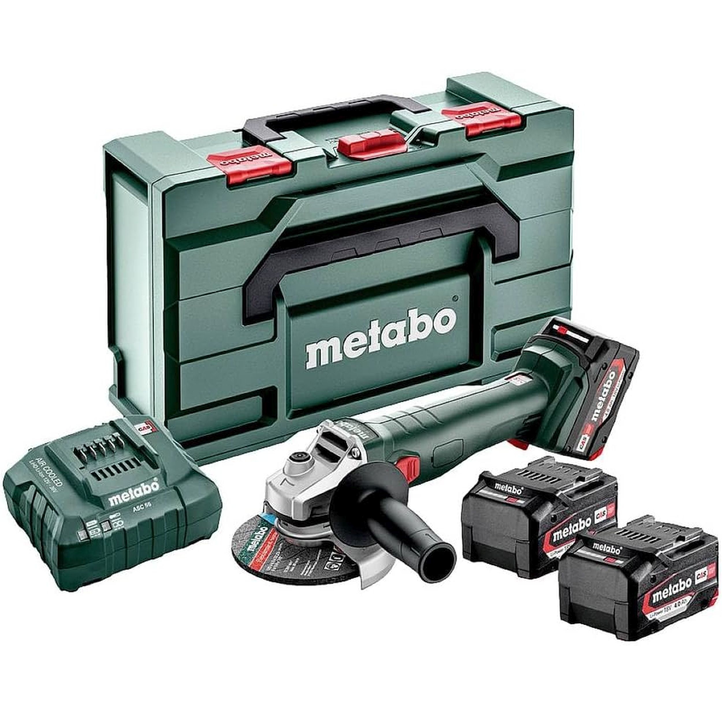 Metabo W 18 L 9-125 Quick Akku-Winkelschleifer 125mm 3xAkku 18V 4,0Ah in Metabox