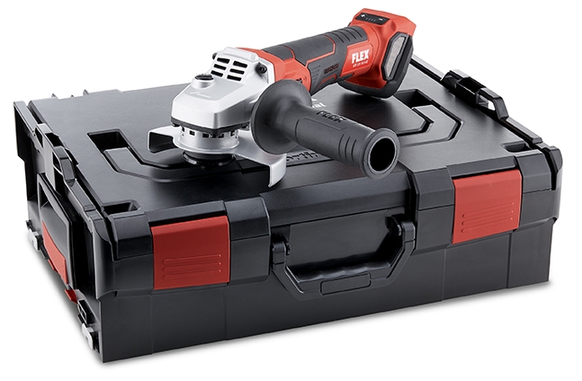 FLEX Akku-Winkelschleifer regelbar LBE 125 18.0-EC in L-Boxx 18V