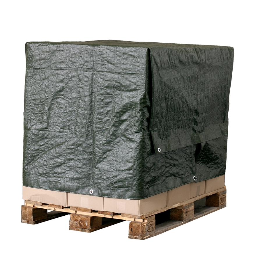 HM Müllner Abdeckplane 1,5x6 m, 210 g/m² grün mit Ösen