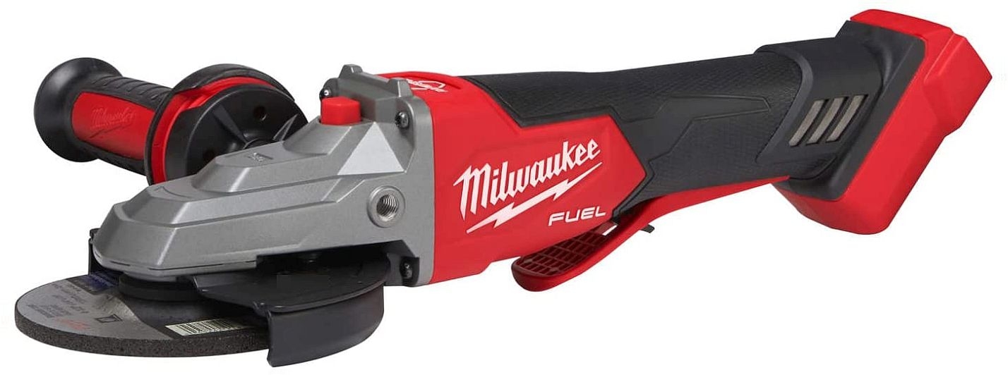 Milwaukee M18FSAGF125XPDB-0X FUEL™ Akku-Flachkopf-Sicherheits-Winkelschleifer