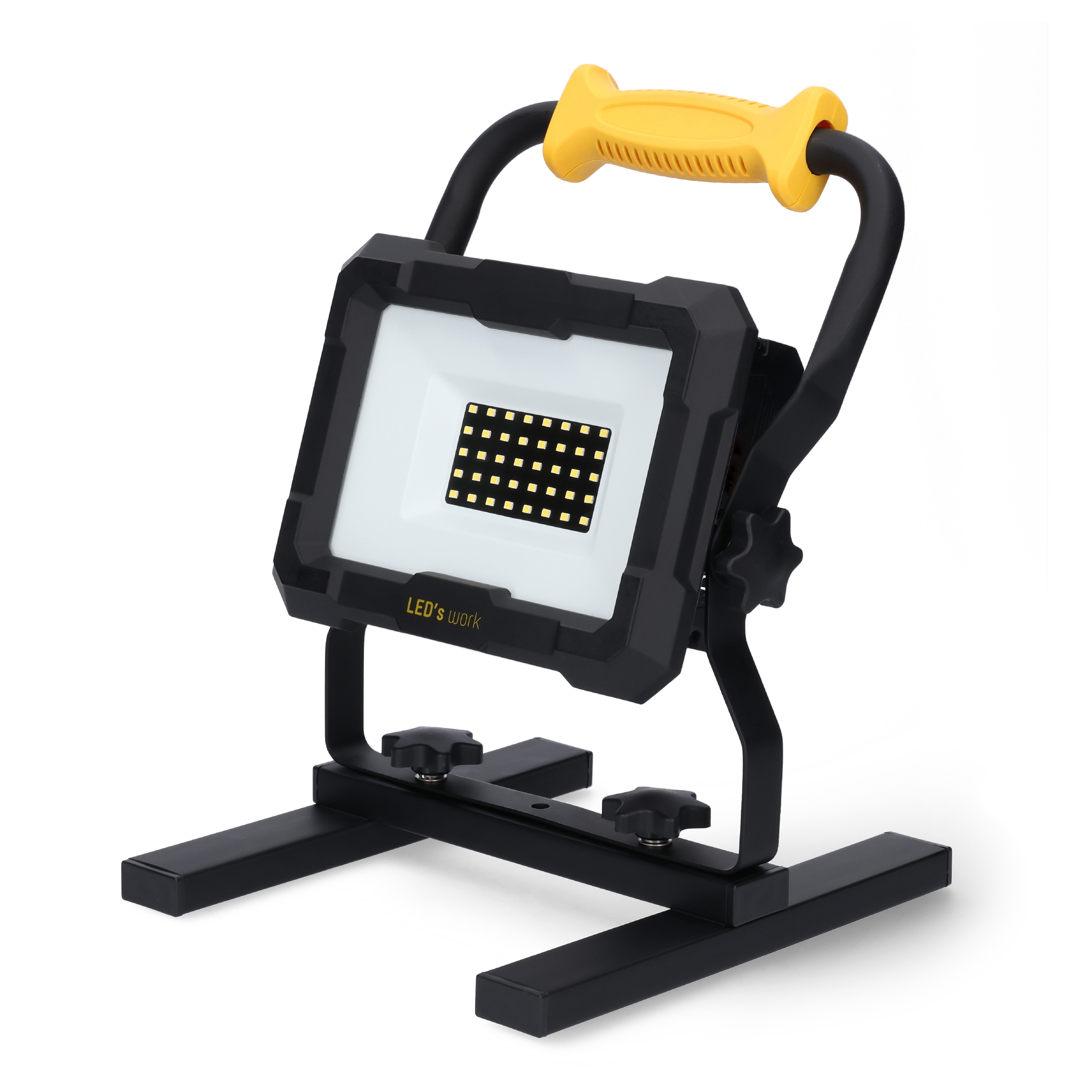 SHADA LED-Akku-Arbeitsleuchte 20W 2000lm 5000K IP20 Schutzkl.3, 18V +div.Adapter