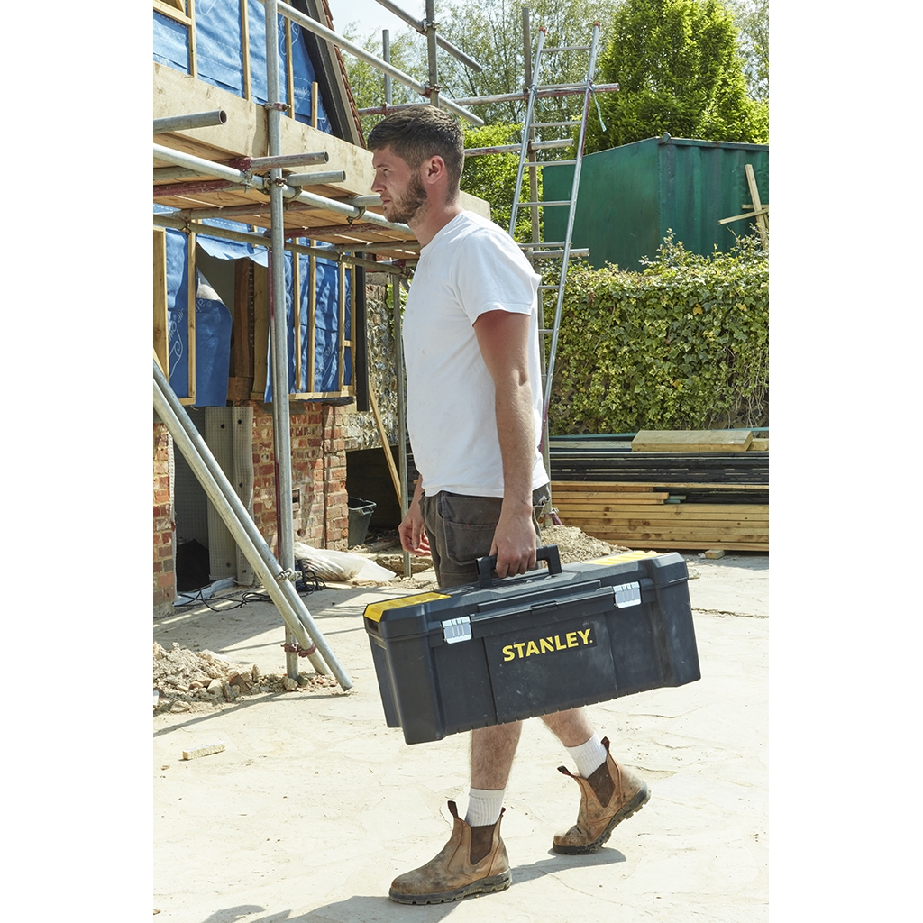 Stanley Werkzeugbox Essential 26" 66cm Metallverschluß & Organizereinlage