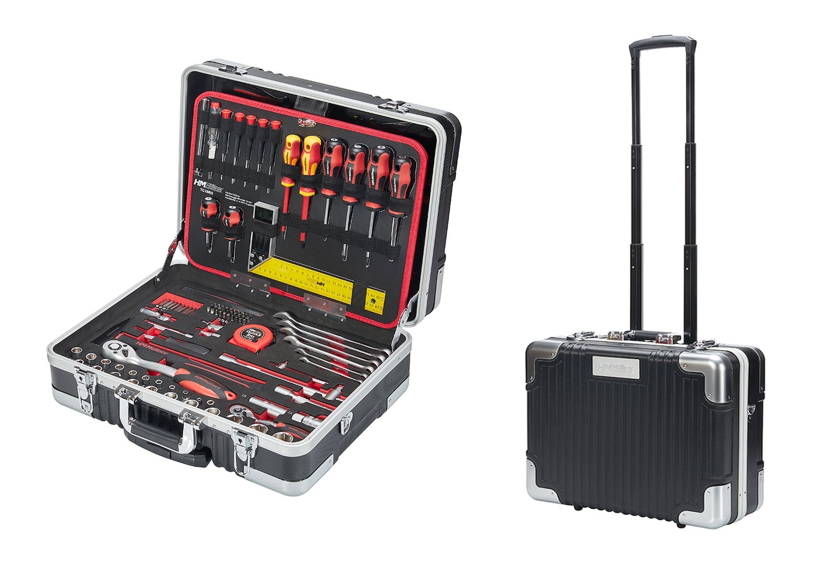 HM Müllner Werkzeugkoffer/Trolley 147-teilig bestückt TC18RS