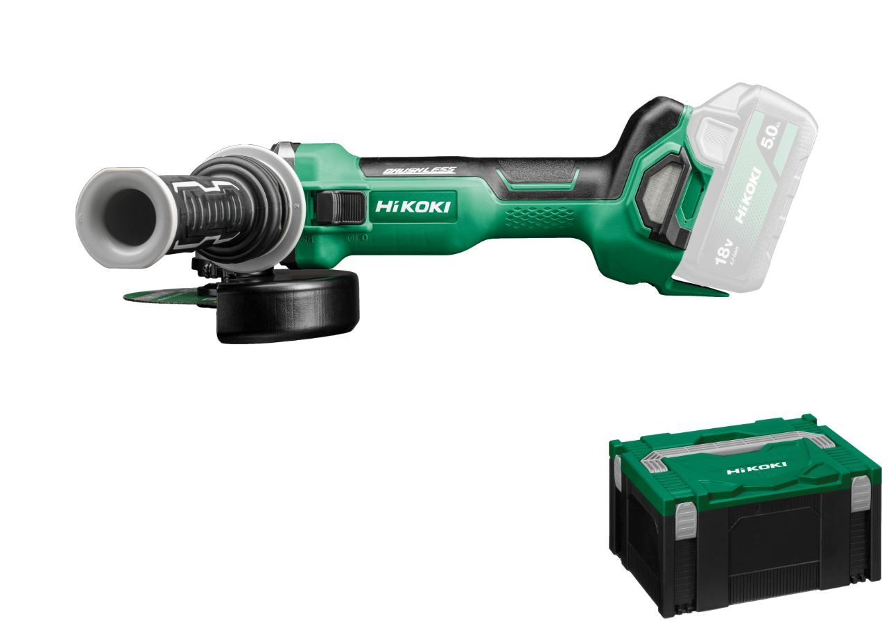 HIKOKI G1813DA (Basic/HSC III) 18V Akku-Winkelschleifer (125mm Brushless)