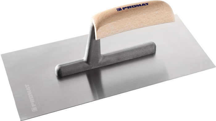PROMAT Glättekelle 280x130x0,7mm Stahl gehärtet mit Buchenholzheft