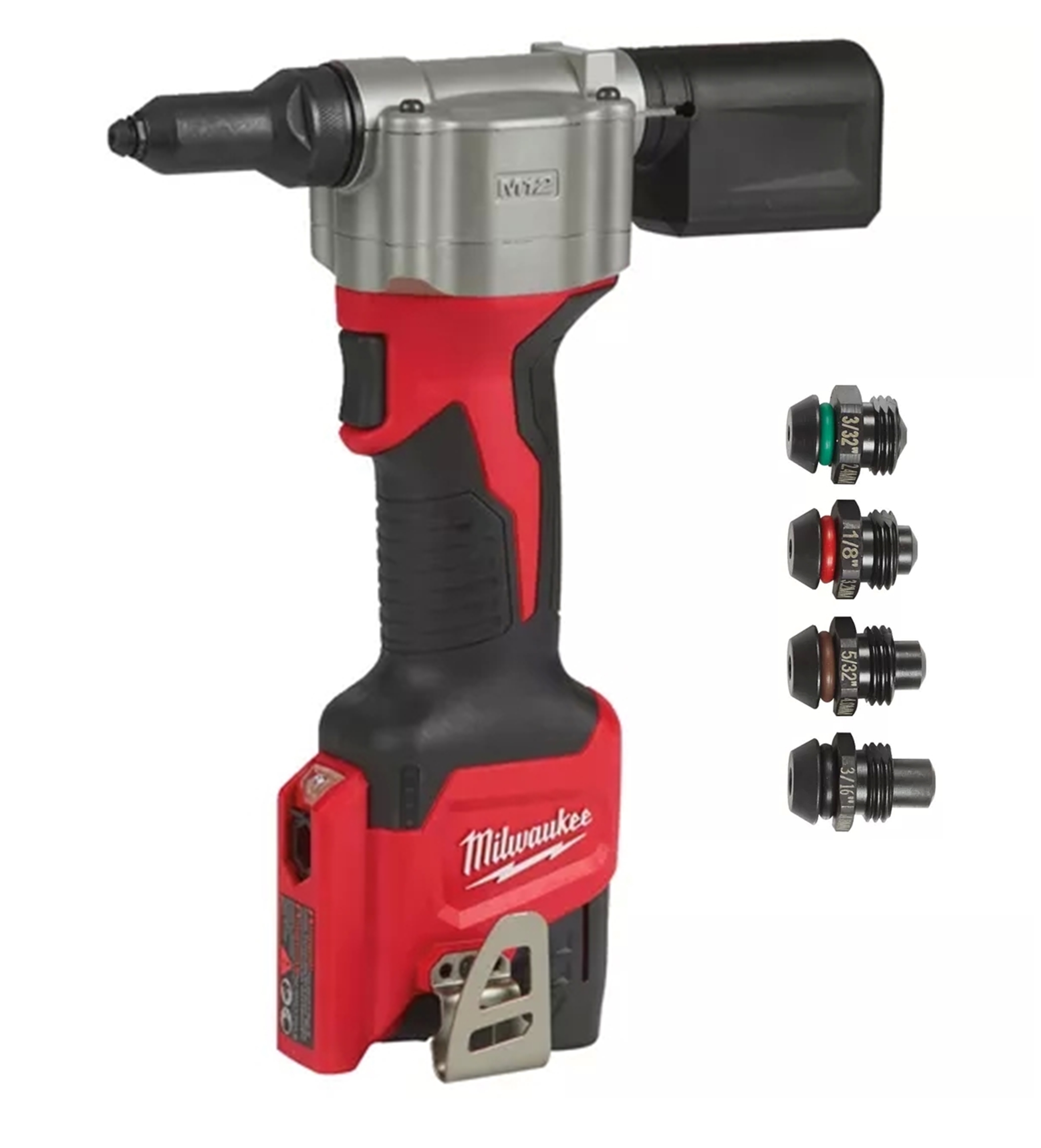 Milwaukee M12BPRT-201X Akku-Blindnietgerät inkl. 1xAkku 12V 2Ah +HD-Box