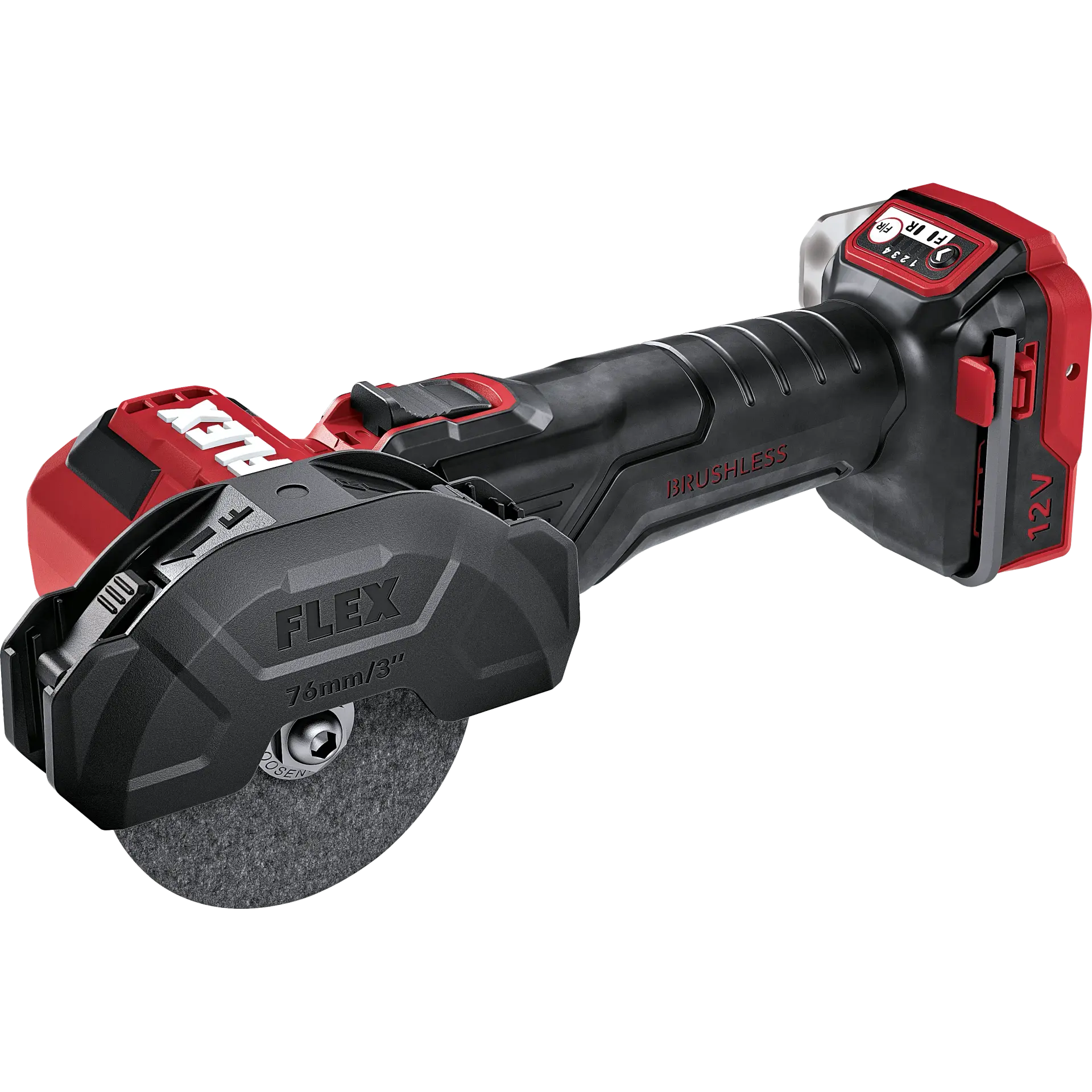 FLEX 12V Akku Winkelschleifer LBE 76 12-EC C  Solo/Karton