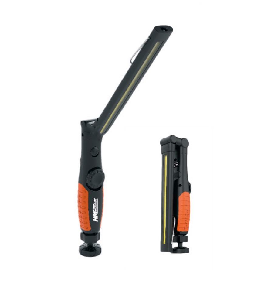 HM Müllner LED Akku-Stableuchte COB 5+3 Watt , 30-400lm dimmbar +knickbar