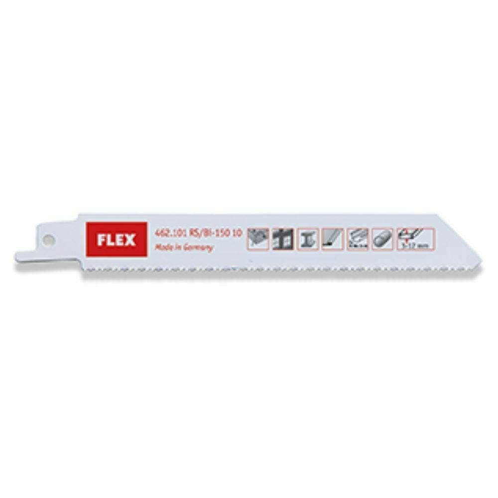Flex RS/BI-150 10 (5 Stk) Säbelsägeblätter (Metall, Stahl, Holz mit Nägel, etc)