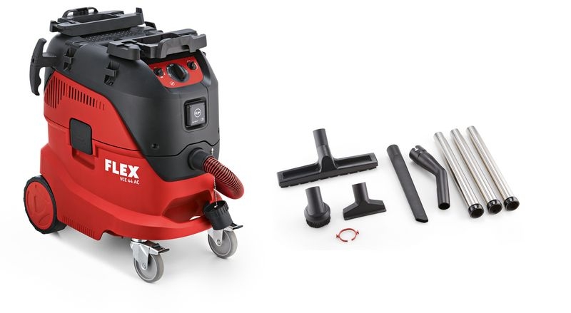 FLEX Sicherheitssauger VCE44 MAC-Set 230V autom.Filterabreinigung +Reinigungsset FLEX Sicherheitssauger VCE44 MAC-Set 230V autom.Filterabreinigung +Reinigungsset