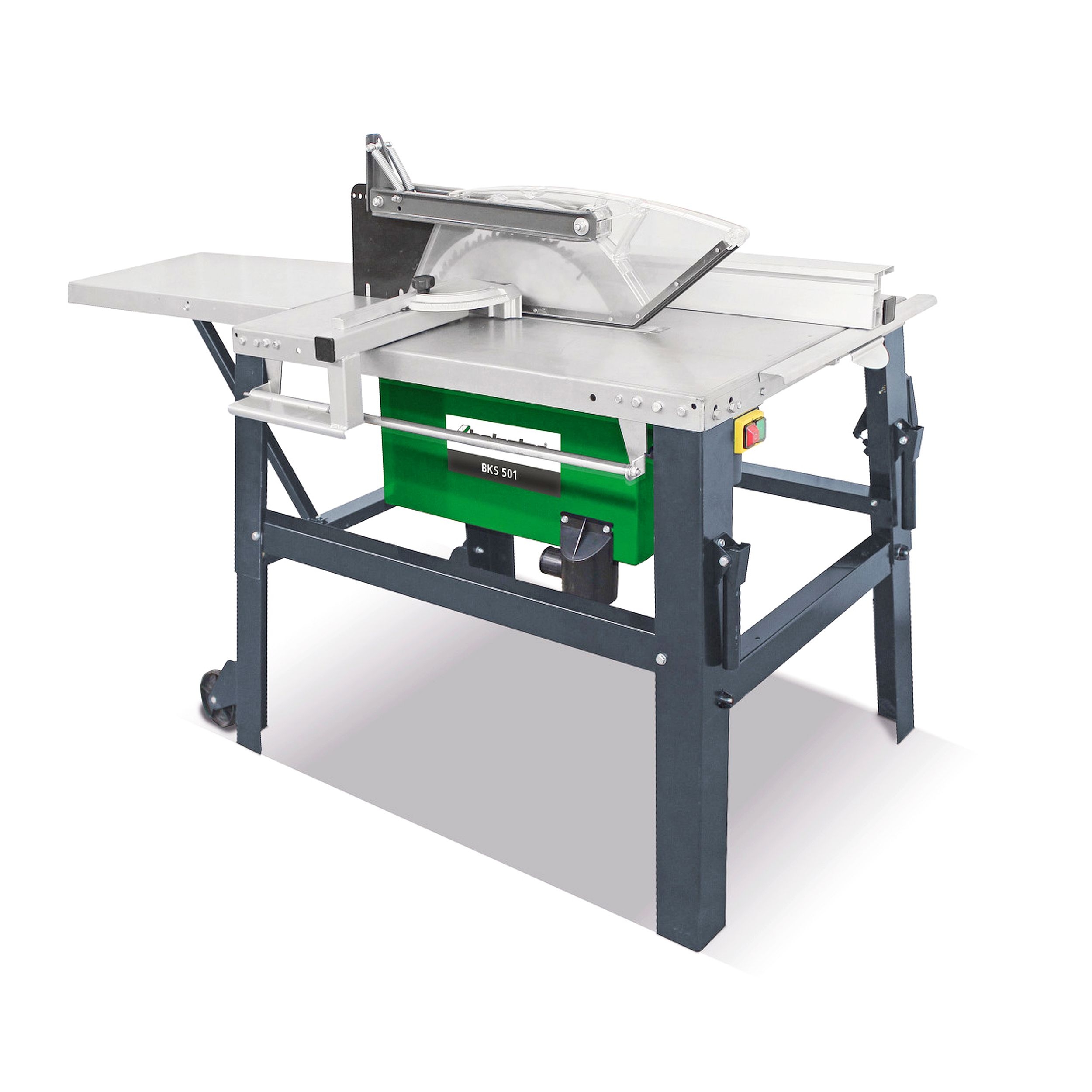 Holzstar Baukreissäge BKS 501 inkl HM-Sägeblatt ,Schiebeanschlag, Verlängerung