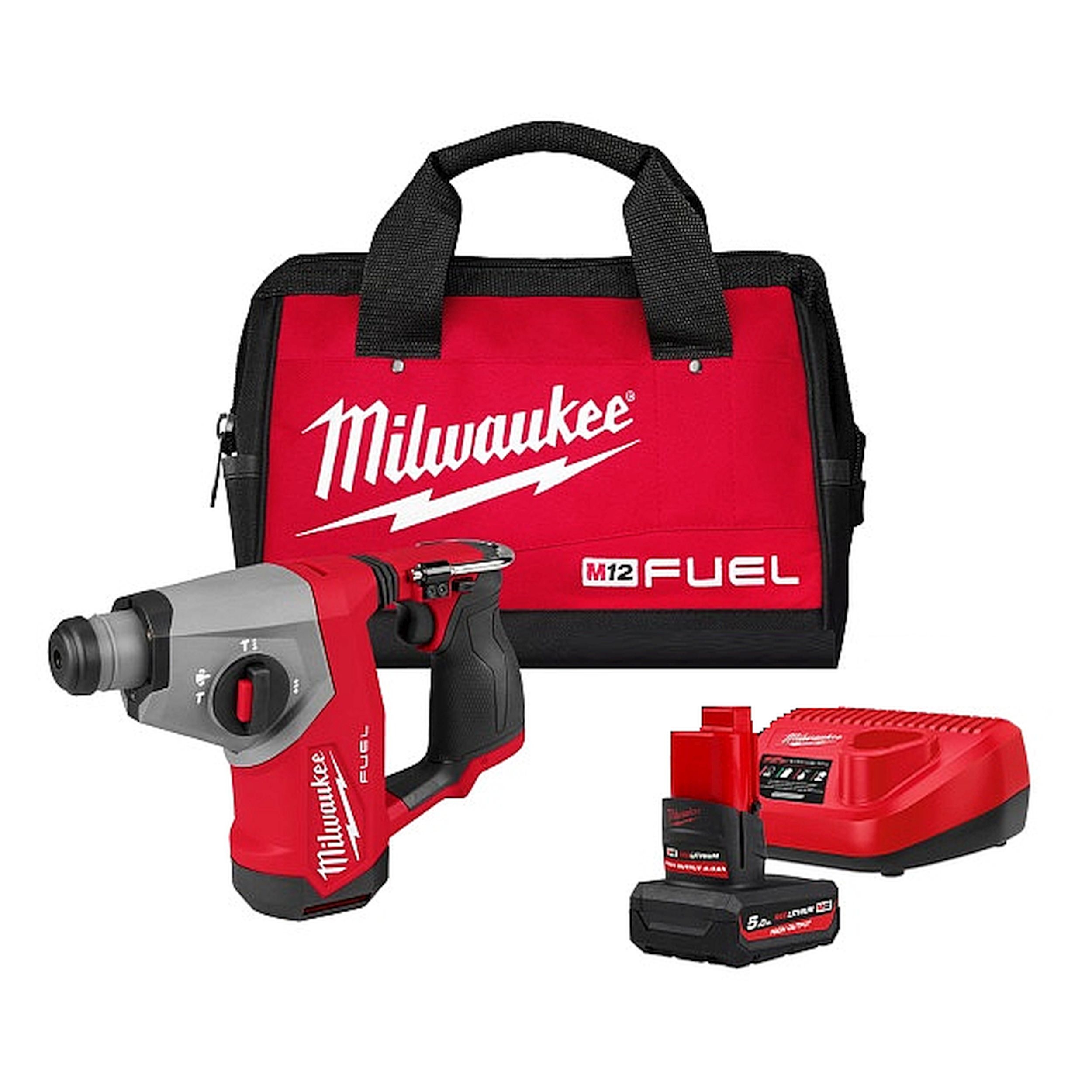 Milwaukee M12FHAC16-501B Akku-Kombihammer 1xAkku 12V 5Ah+Ladeg. bürstenlos