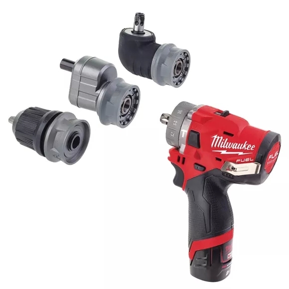 Milwaukee M12FPDXKIT-202X Akku-Schlagbohrschrauberset + Vorsätze