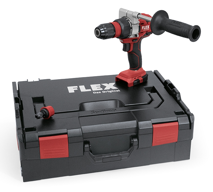FLEX 18V Akku-Bohrschrauber DD2G 18.0-EC Solo / L-Boxx Bürstenlos ohne Akkus