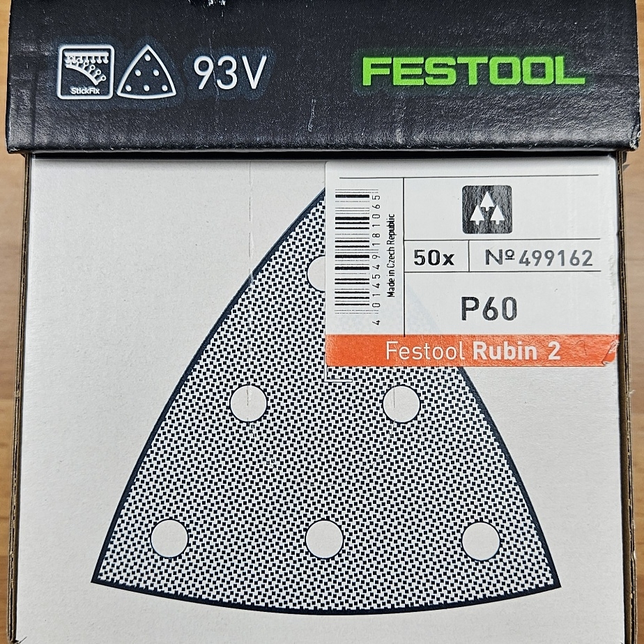 Festool Schleifblatt STF V93/6 P60 RU2/50 Rubin 2