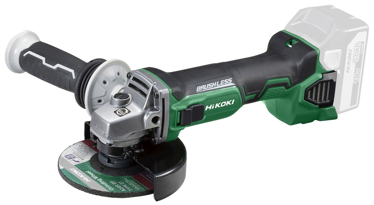Hikoki G18DBL (Basic/Karton) 18V Akku Winkelschleifer ohne Akku *Brushless*