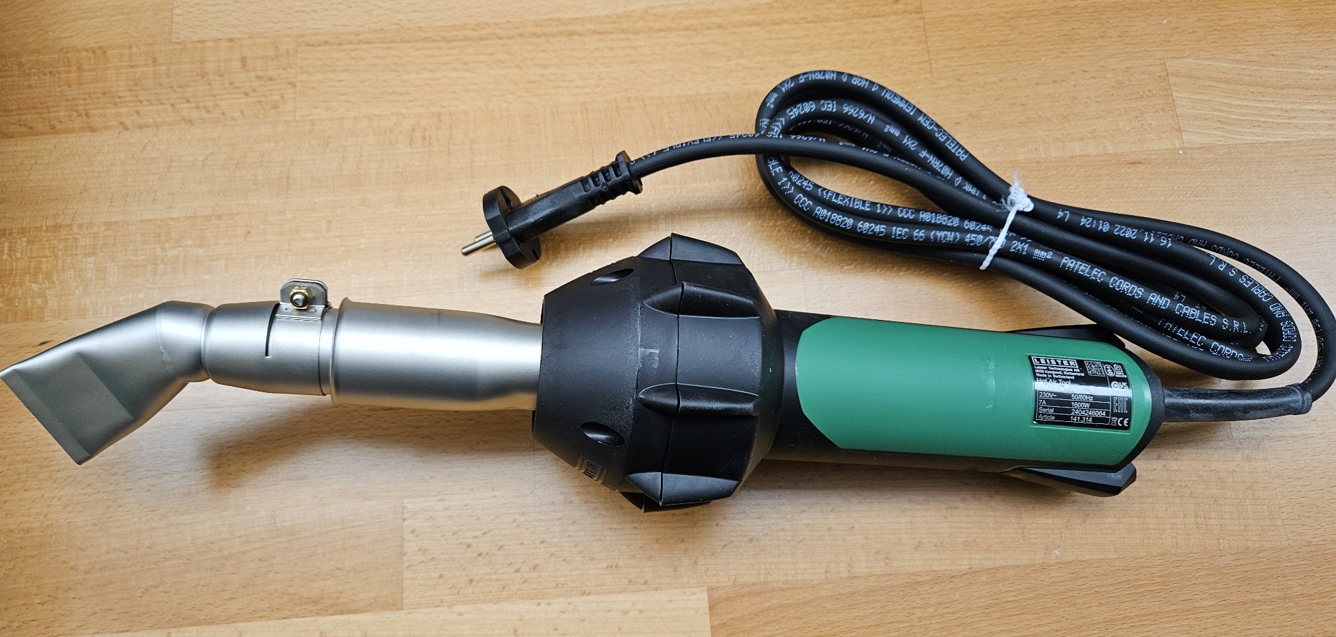 Leister Heissluftgebläse-Dachdeckerset Triac AT 230V/1600 Watt, steckbare Düse