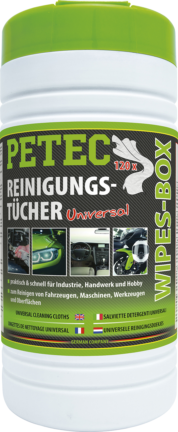 PETEC Reinigungstücher WIPES-BOX (Inhalt 120 Tücher) PETEC Reinigungstücher WIPES-BOX (Inhalt 120 Tücher)