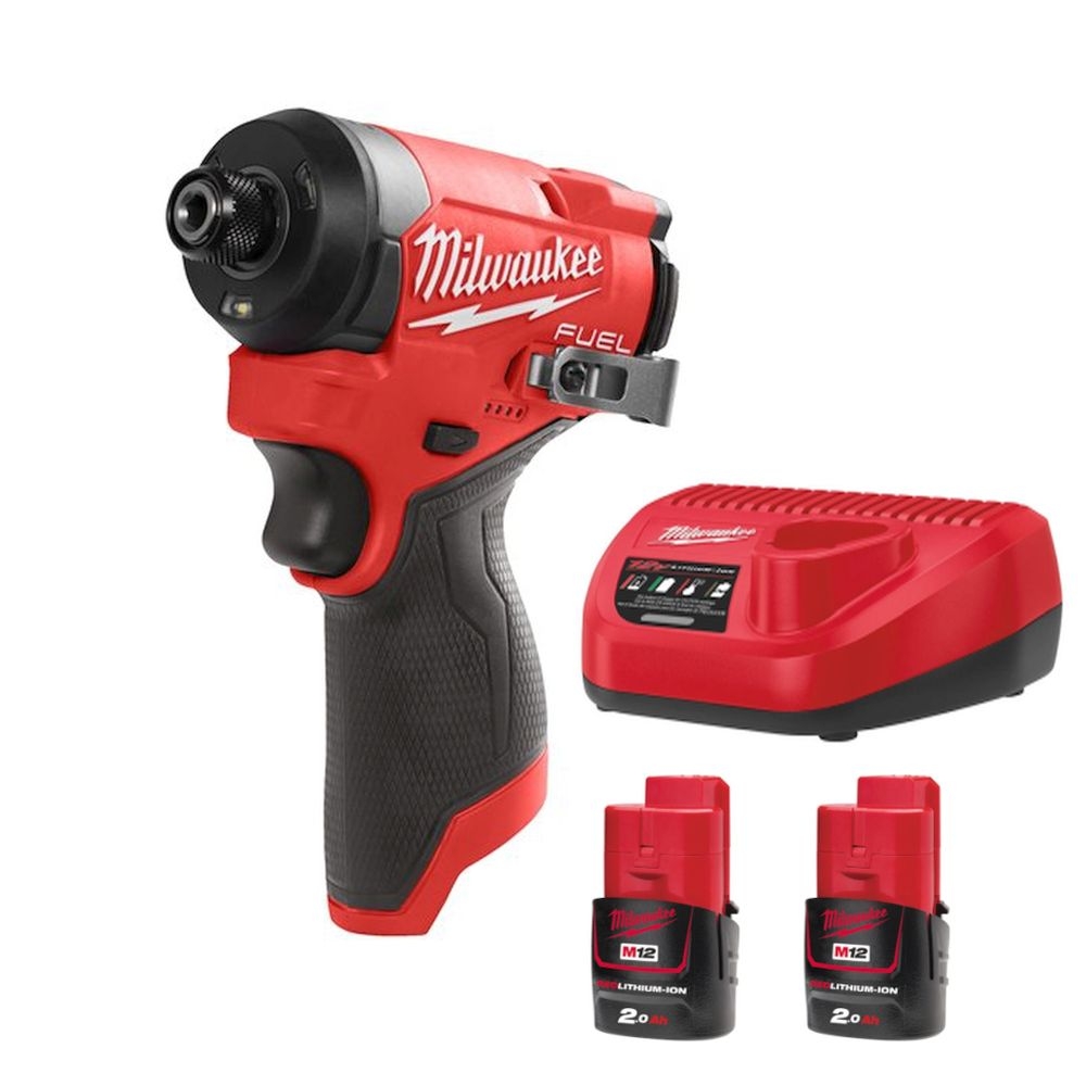 Milwaukee M12FID2-202X Akku-Schlagschrauber 1/4" Hex (2xAkku 12V 2Ah) in Box