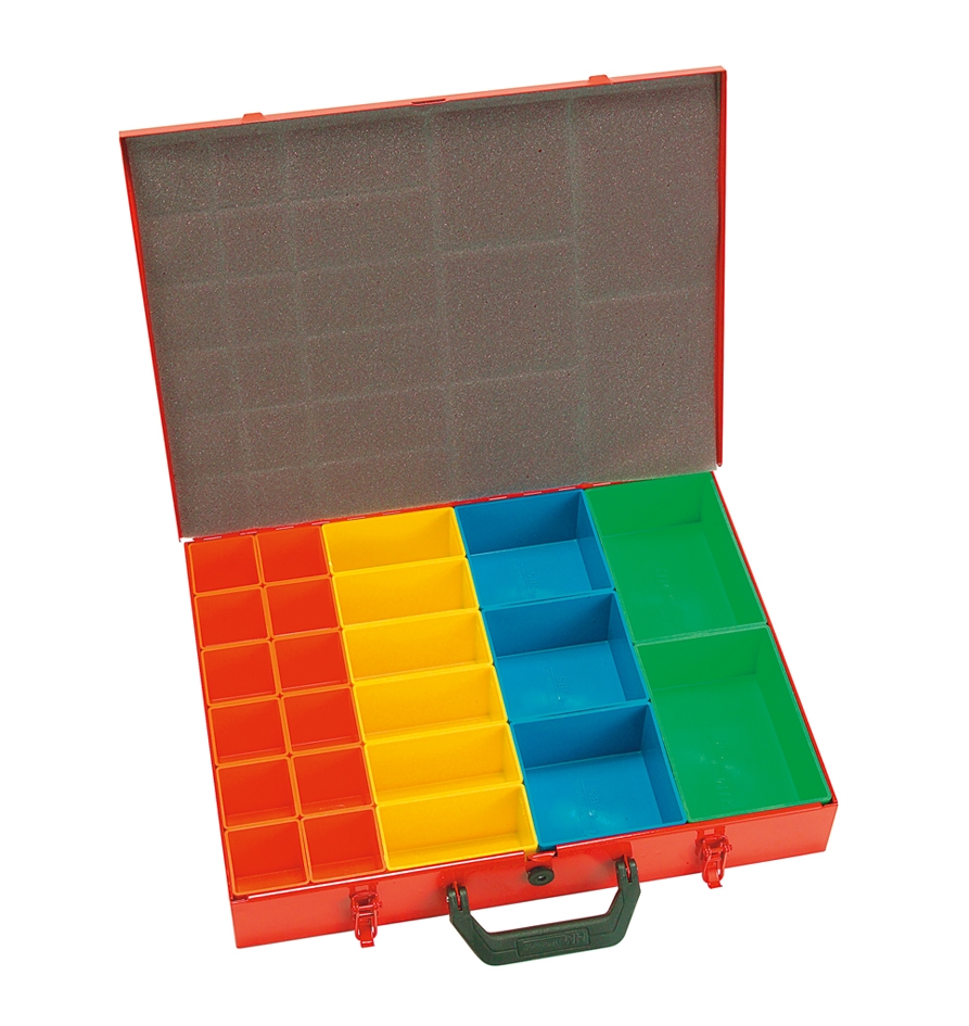 Sortimentskoffer mit 23 Boxen 440x330x66mm SK623