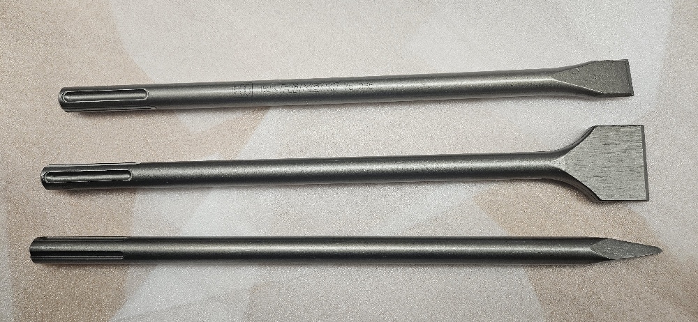 Meißelset SDS-MAX 400mm (Spitz, Flach und Spatmeiß