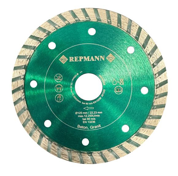 Diamantscheibe 125x22mm TURBO grün f. Dachbau#zEAN 0096224518773
