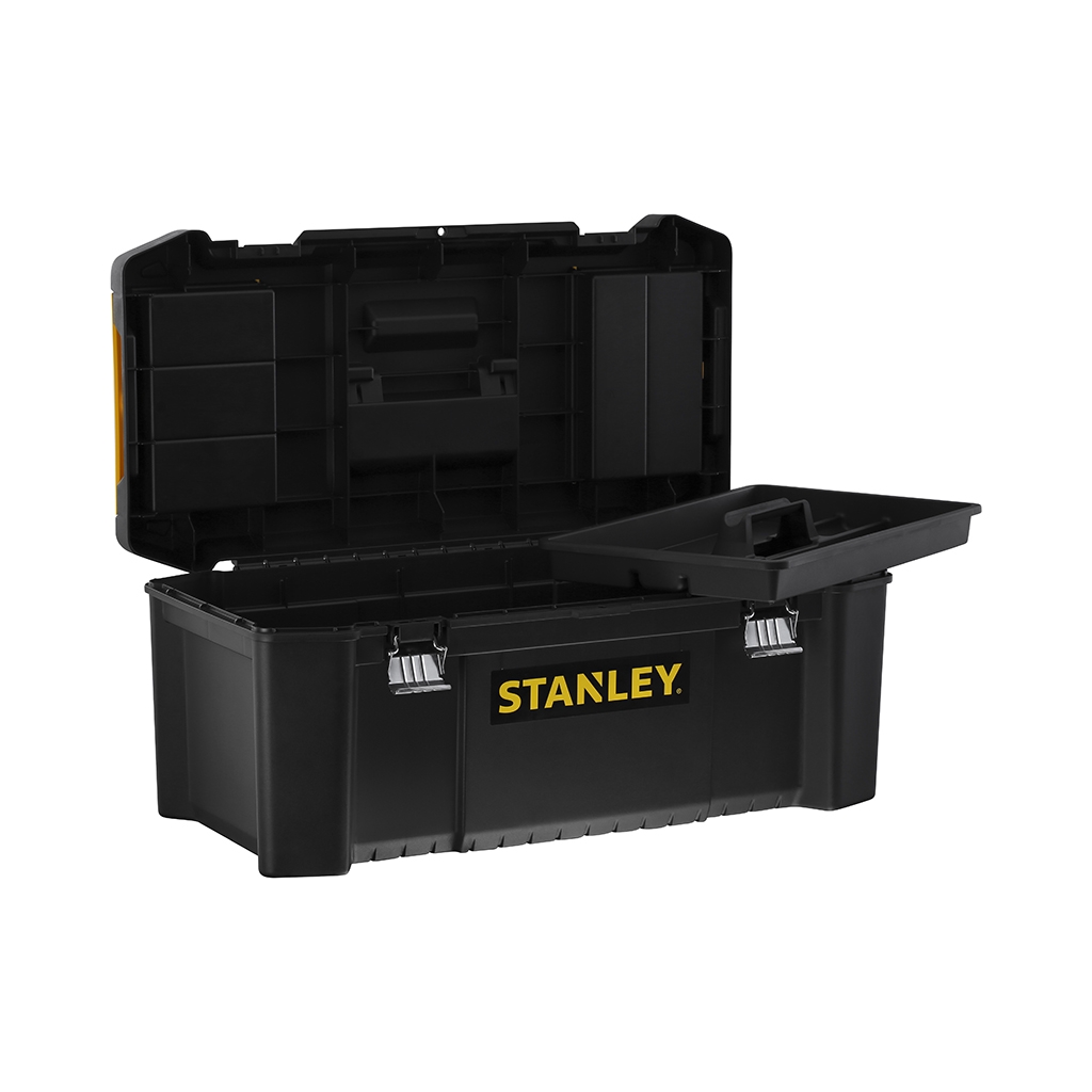 Stanley Werkzeugbox Essential 26" 66cm Metallverschluß & Organizereinlage