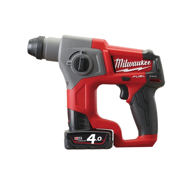 Milwaukee M12CH-402X FUEL Akku-Bohrhammer 12V 2 Akku 4,0Ah