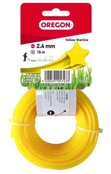 Oregon Starline-Faden Gelb 2,4 mm x 15 Meter