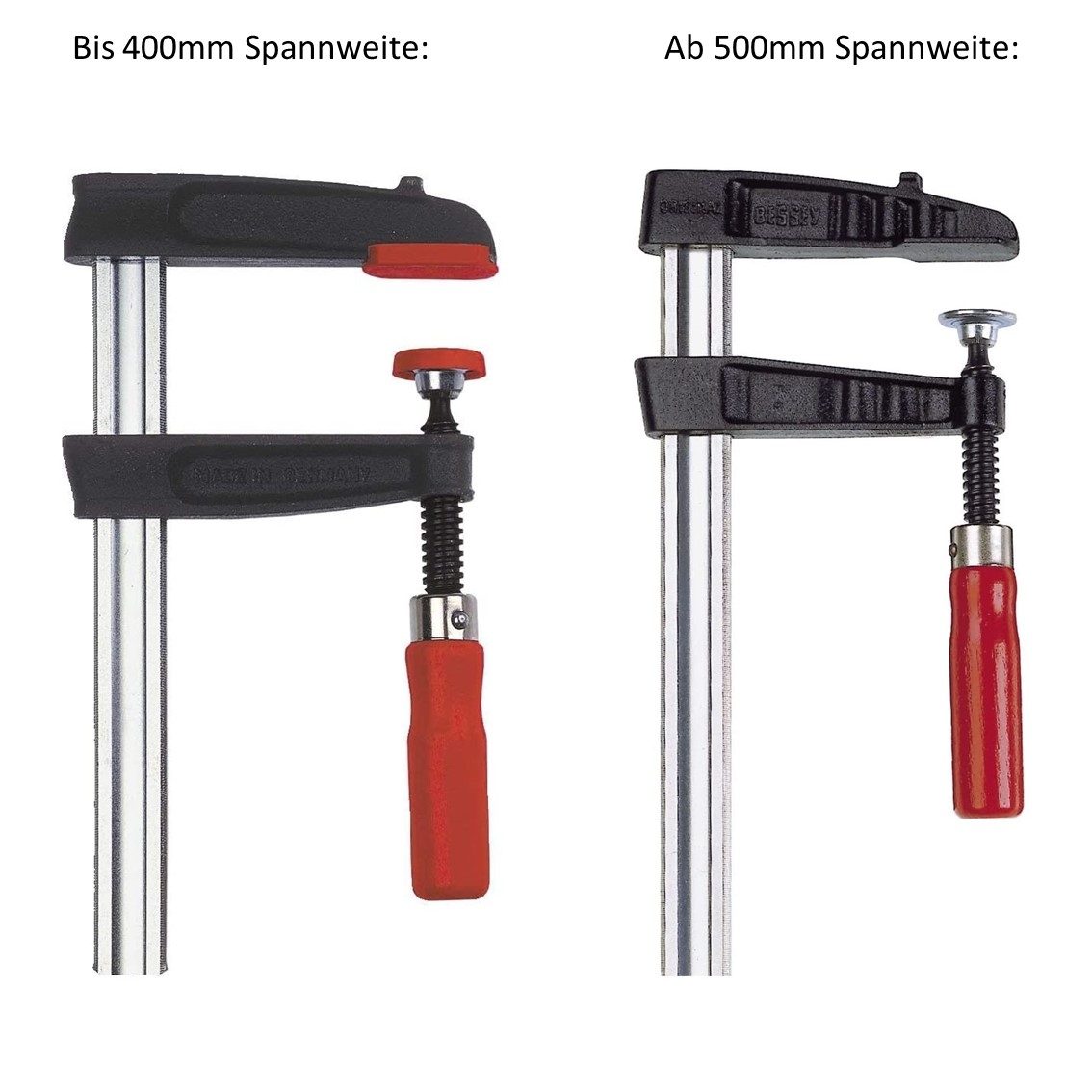 Bessey Temperguss-Schraubzwingen / Schraubknechte