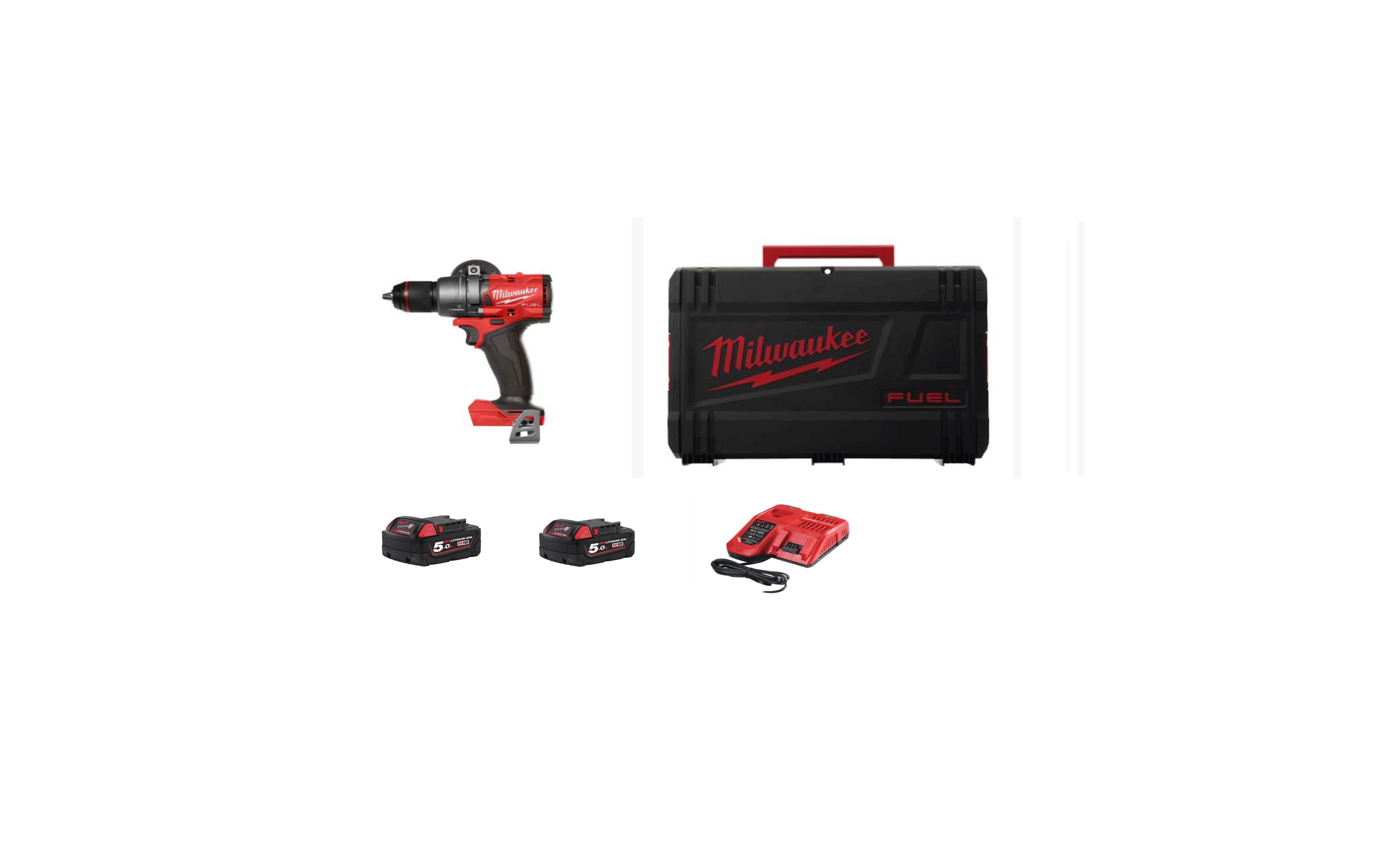 Milwaukee M18FPD3-502X FUEL Akku-Schlagbohrschrauber 2xAkku 5,0Ah in Box