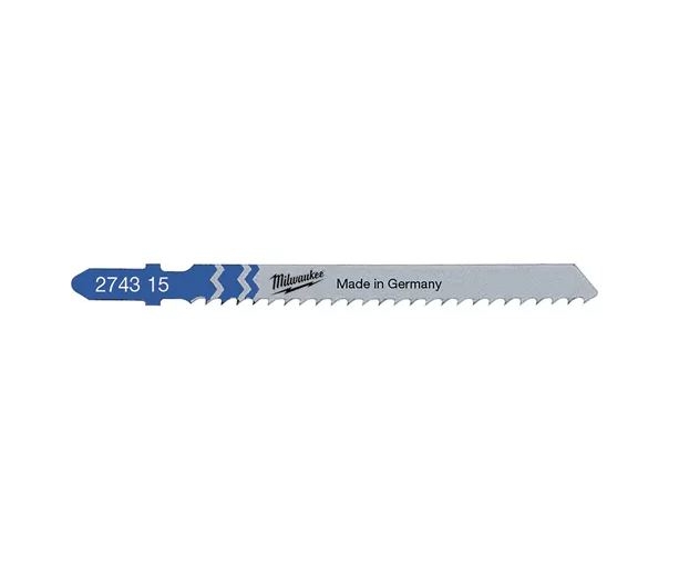 Milwaukee Stichsägebl Metall f. Schnitte in Aluminium 75x 3 mm T127D (5er Pack)
