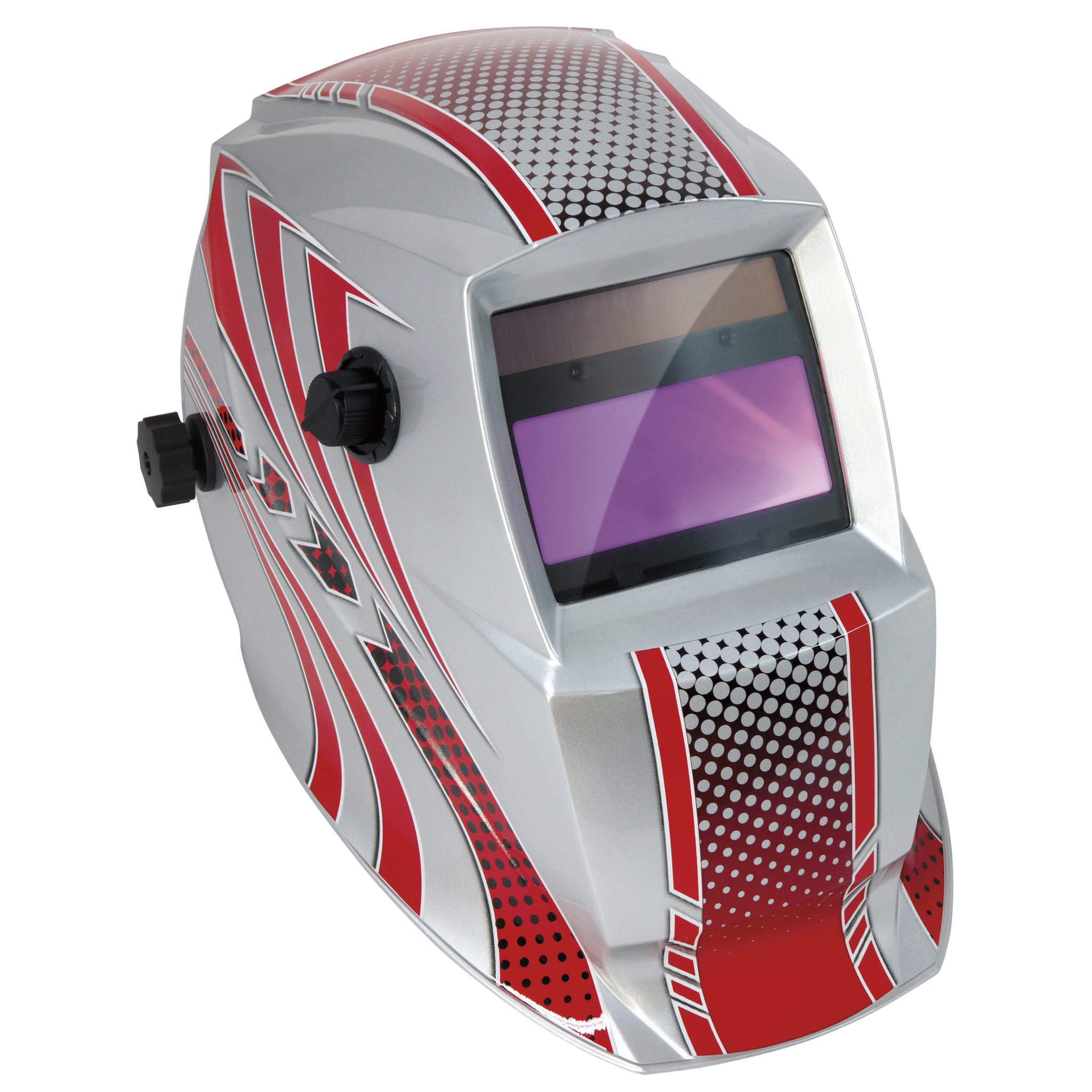Schweißhelm LCD HERMES 9-13 G RED