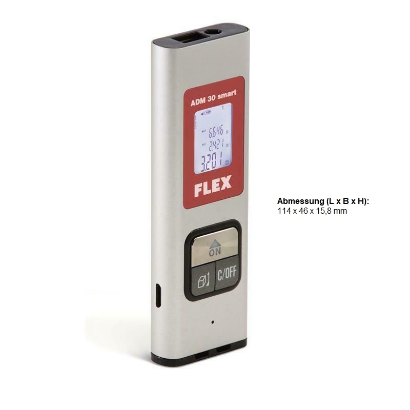 FLEX ADM 30 smart Laser-Entfernungsmesser 0,03 - 30m