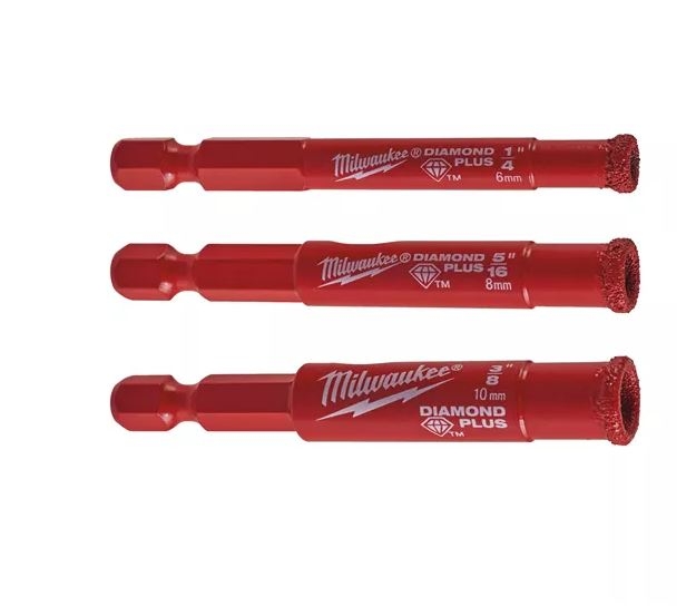 Milwaukee Diamantbohrer DIAMOND PLUS 8 mm Milwaukee Diamantbohrer DIAMOND PLUS 8 mm