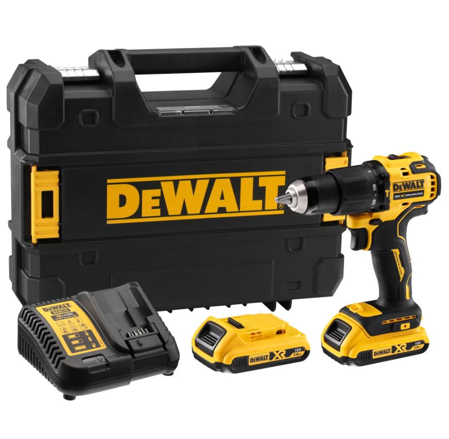 DeWalt 18V Akku-Schlagbohrschrauber DCD709P2T inkl. 2Akkus 18V 5,0 Ah