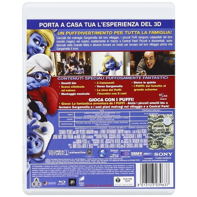 Die Schlümpfe (3D-Blu-ray) Deutscher Ton
