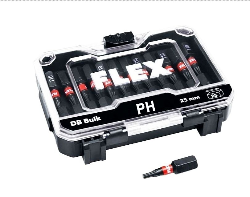 FLEX Bit-Großpack (25 Stk) PH2x25mm Impact FLEX STACK PACK (DB Bulk PH2)
