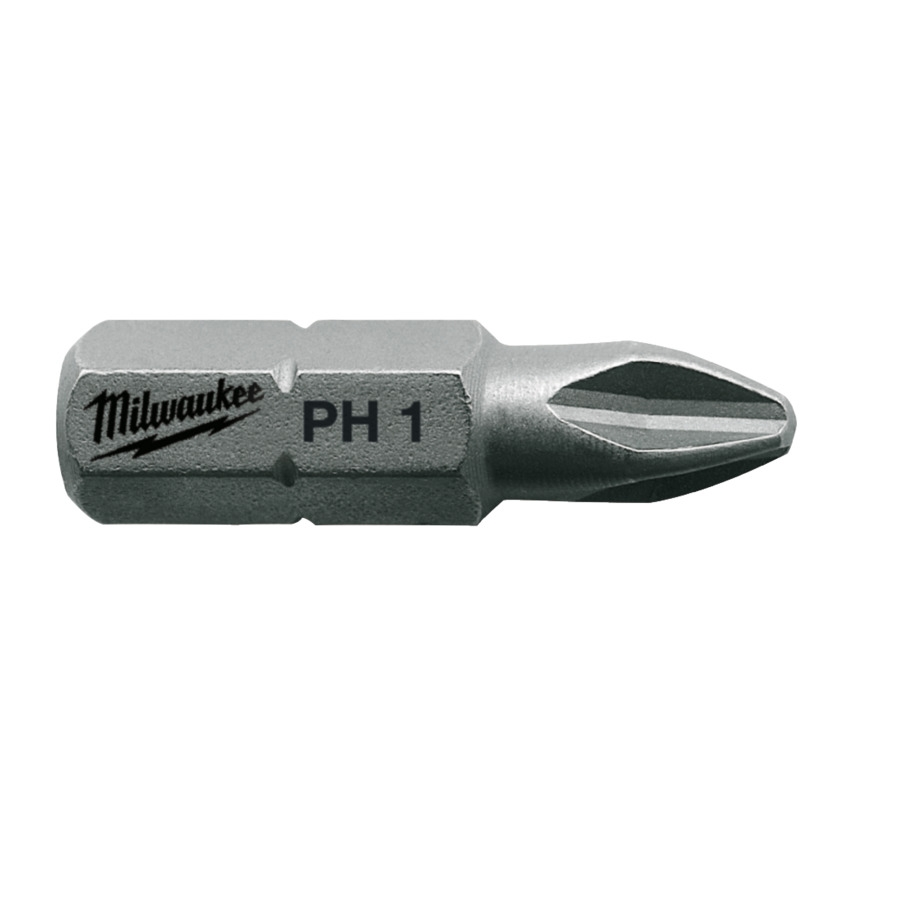 Milwaukee Standard Schrauberbit PH1/2/3 mit 25 mm (25er Pk) Milwaukee Standard Schrauberbit PH1/2/3 mit 25 mm (25er Pk)