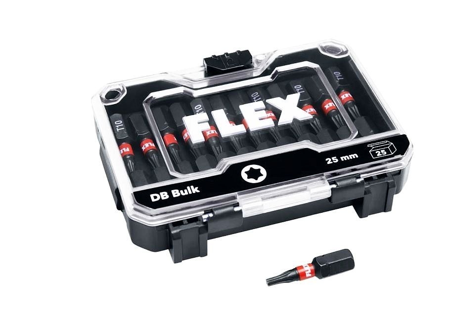 FLEX Bit-Großpack (25 Stk) T10x25mm Impact FLEX STACK PACK (DB Bulk T10)