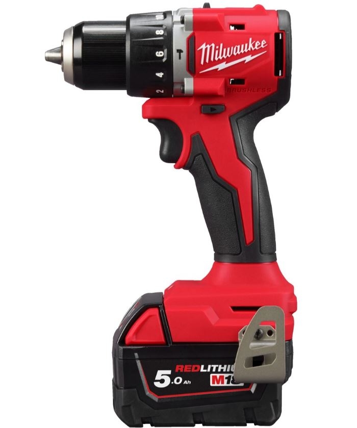 Milwaukee M18BLPDRC-502C Akku-Schlagbohrschrauber 18V (2x Akku 5,0Ah) im Koffer Milwaukee M18BLPDRC-502C Akku-Schlagbohrschrauber 18V (2x Akku 5,0Ah) im Koffer