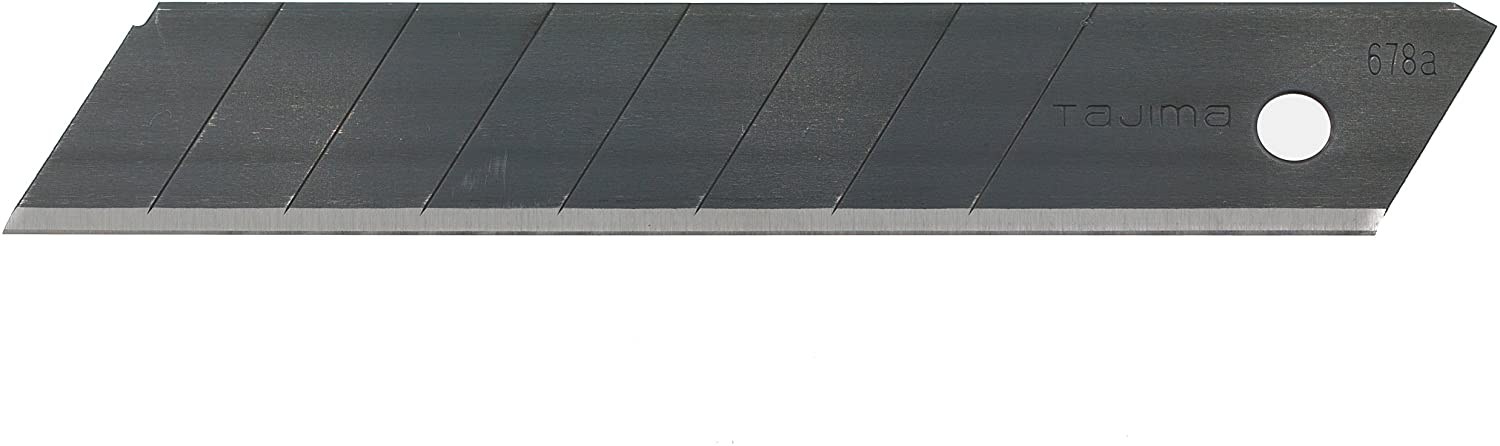 TAJIMA Razar Black 18mm Klingen, Box mit 50 Stück / Abbrechklingen für Cutter