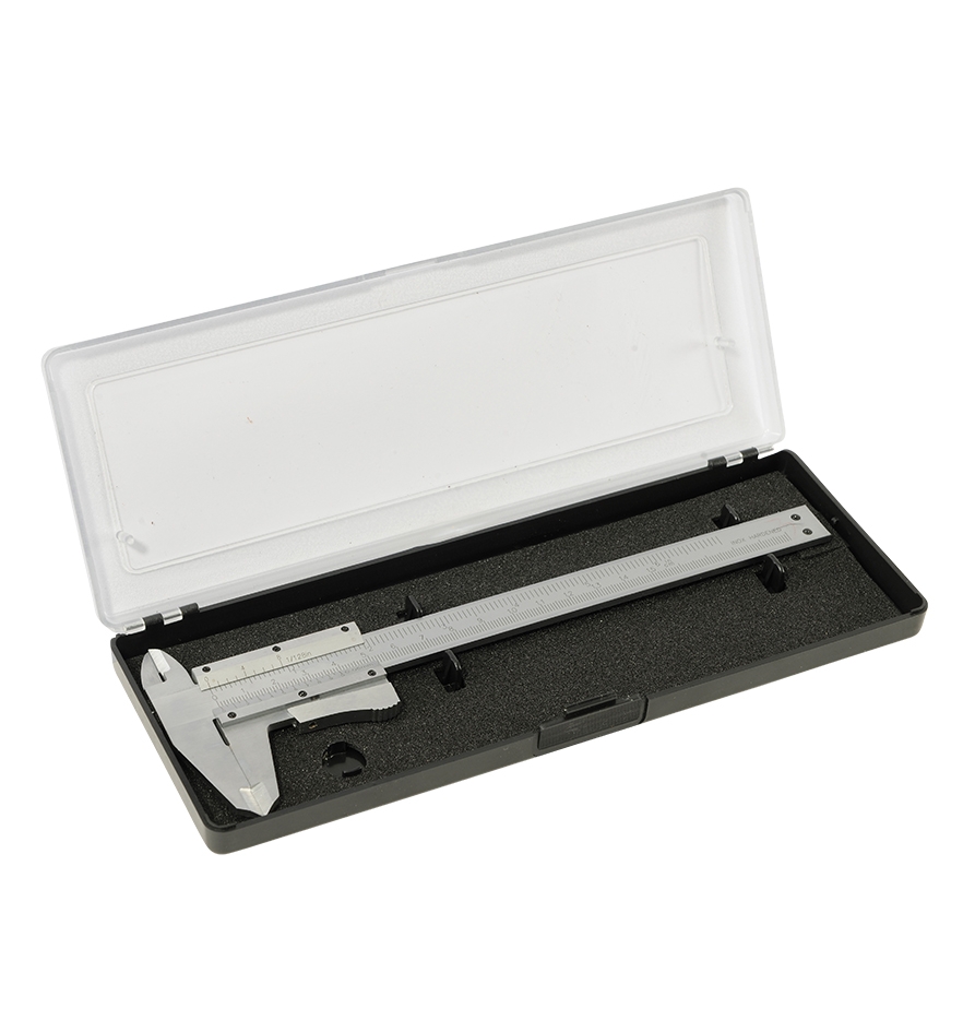 HM Müllner Schiebelehre 155mm rostfrei, mit Momentfeststeller in PVC-Box