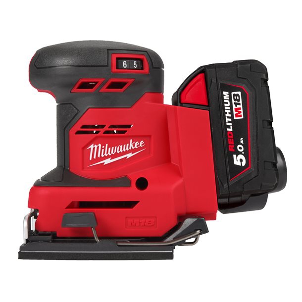 Milwaukee M18BQSS-502B Akku-Schwingschleifer Milwaukee M18BQSS-502B Akku-Schwingschleifer