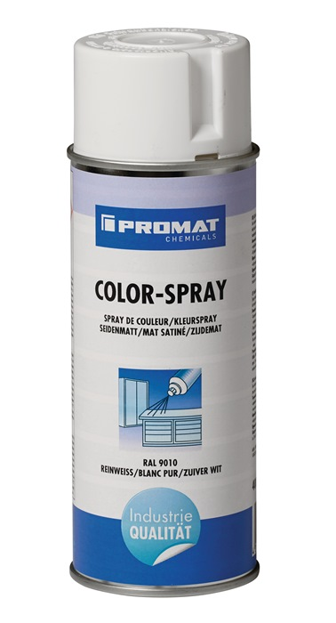 Colorspray reinweiß seidenmatt RAL9010 400ml Spraydose PROMAT CHEMICALS
