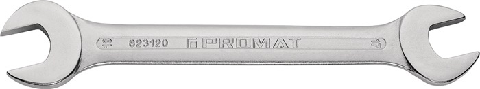 Doppelmaulschlüssel 27 x 32 mm Länge 299 mm verchromt PROMAT