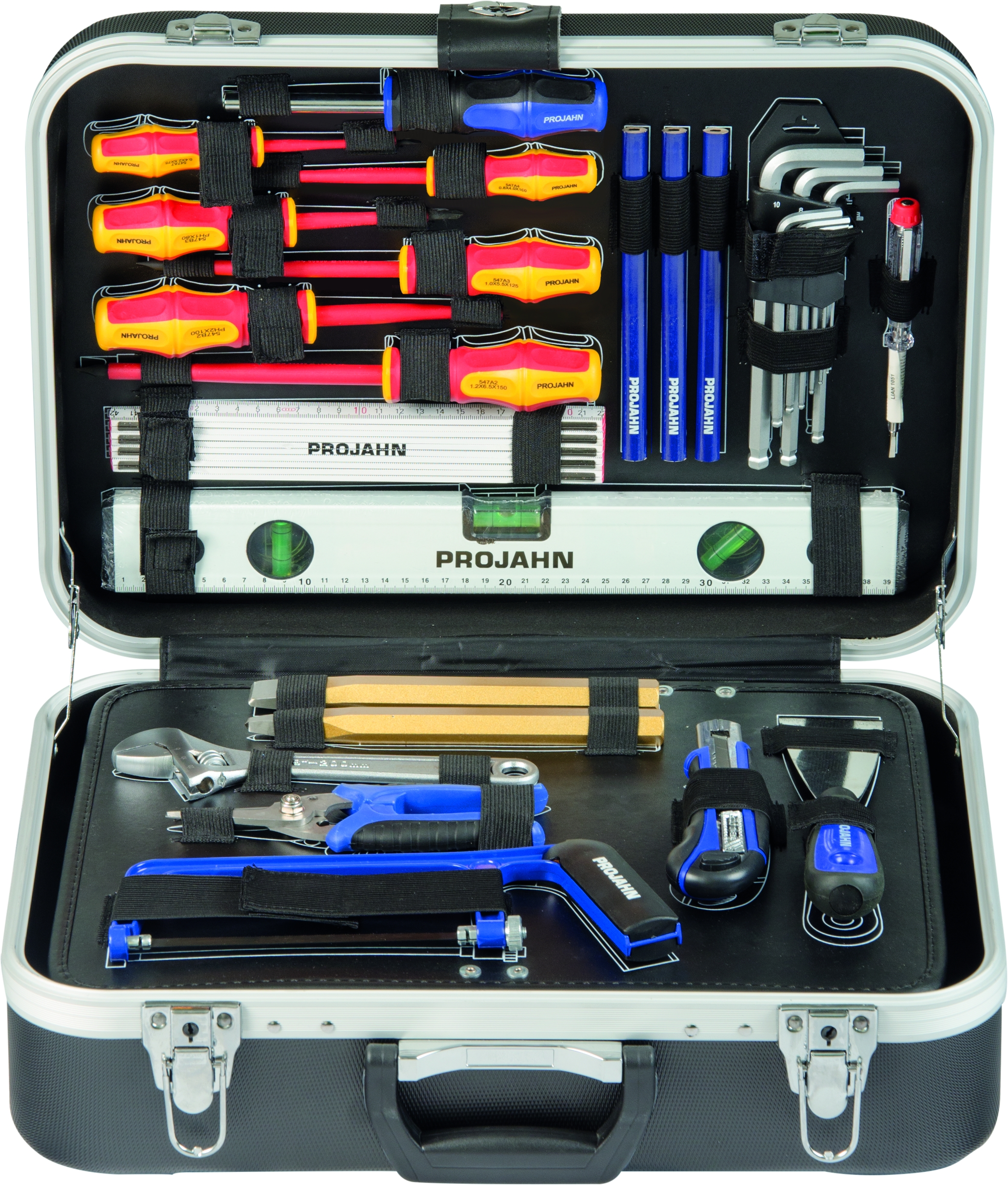 PROJAHN Elektro/-Elektriker Werkzeugkoffer 128-tlg. bestückt