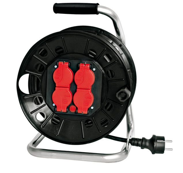 Kabeltrommel TOP-Line 230V 25m IP44 Zulas. H07RN-F 3G1,5 Gummikabel